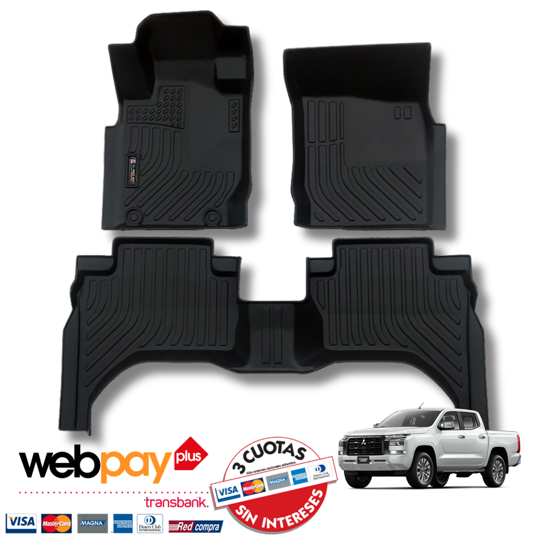 Pisos Calce Perfecto Mitsubishi L200 Doble Cabina (2024 - 2026)