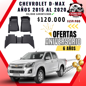 Pisos Calce Perfecto Chevrolet Dmax 2015 - 2020