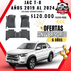 Pisos Calce Perfecto JAC T8 T-8 2019 al 2024