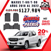 Pisos Calce Perfecto Maxus T60 / T90 Doble Cabina (2018 - 2022)