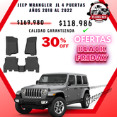 Pisos Calce Perfecto JEEP Wrangler JL años 2018 al 2022