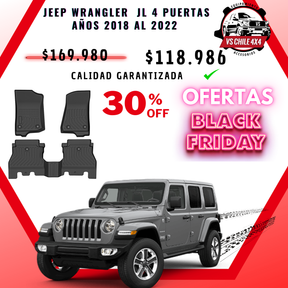 Pisos Calce Perfecto JEEP Wrangler JL años 2018 al 2022