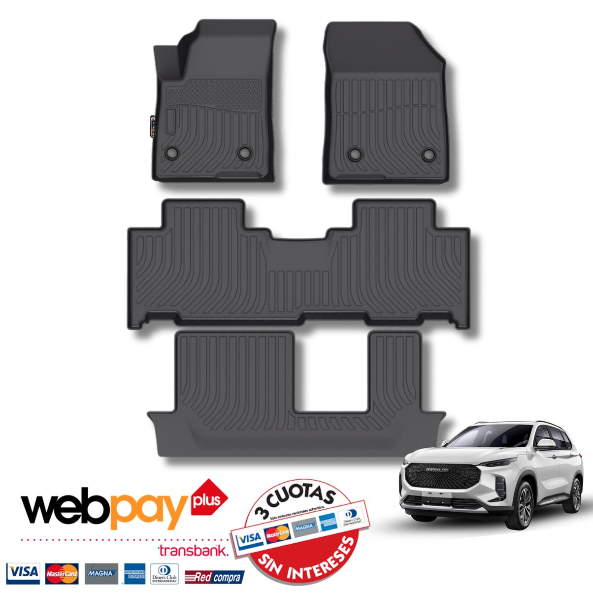 Pisos Calce Perfecto Maxus D60 SUV 3 Corridas (2019 - 2025)