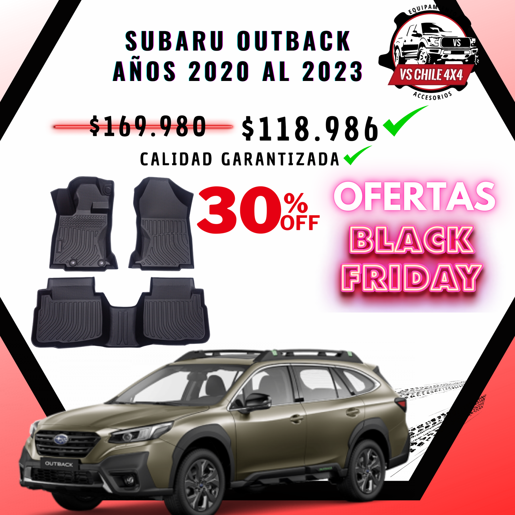 Pisos Calce Perfecto SUBARU OUTBACK 2020-2023