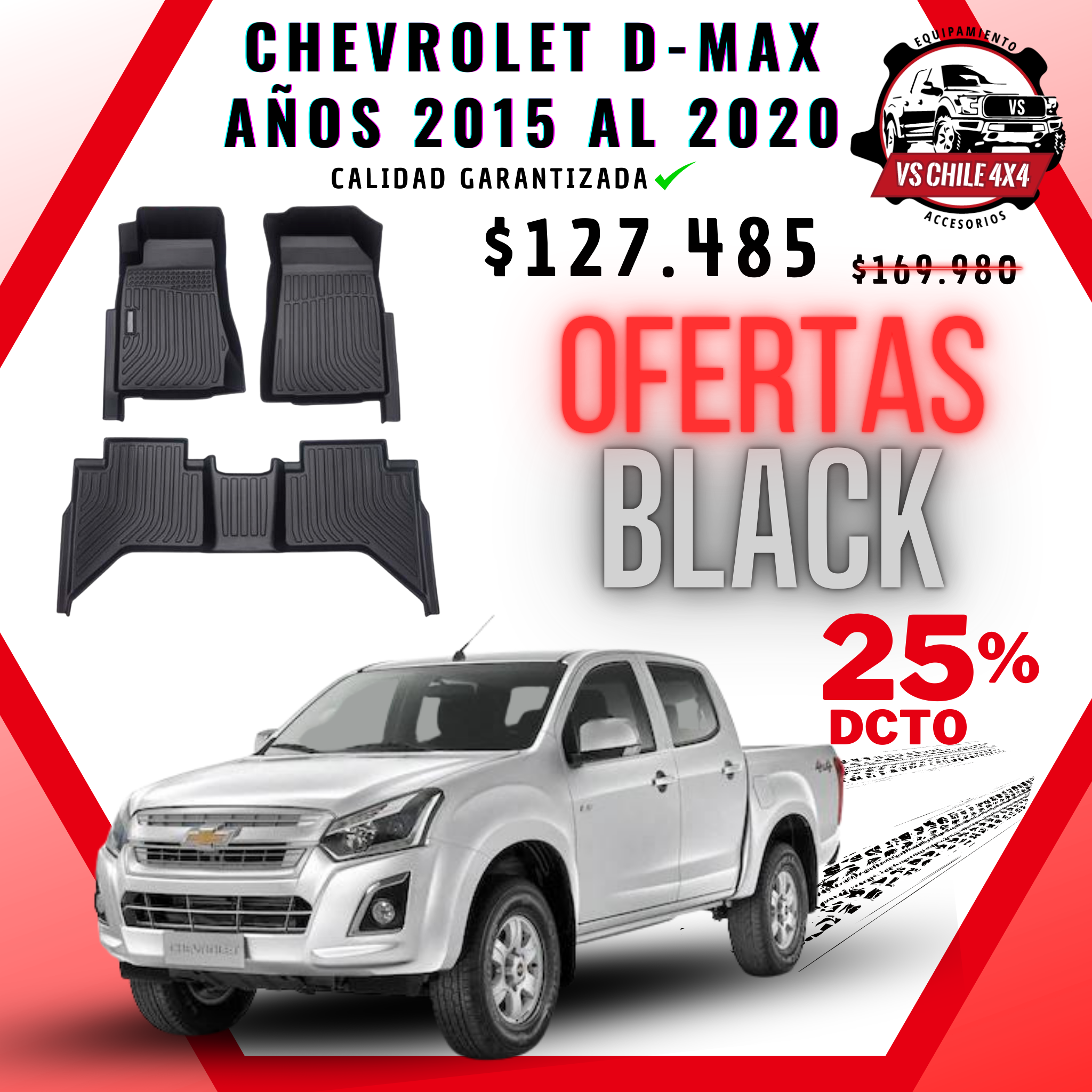 Pisos Calce Perfecto Chevrolet Dmax 2015 - 2020
