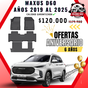 Pisos Calce Perfecto Maxus D60 SUV 3 Corridas (2019 - 2025)