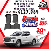 Pisos Calce Perfecto Maxus New T60 (años 2023 - 2026) Maxus T90 Doble (2023 - 2025)