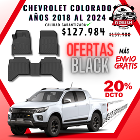 Pisos Calce Perfecto Chevrolet Colorado 2018 al 2024