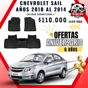 Pisos Calce Perfecto CHEVROLET SAIL años 2010 al 2014