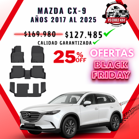 Pisos Calce Perfecto Mazda CX9 CX-9 2017 al 2025