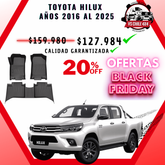 Pisos Calce Perfecto Toyota Hilux años 2016 - 2025