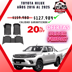 Pisos Calce Perfecto Toyota Hilux años 2016 - 2025