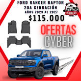 Pisos Calce Perfecto Ford Ranger Raptor 2da Gen (2023 - 2027)