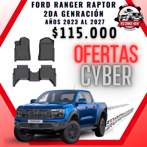 Pisos Calce Perfecto Ford Ranger Raptor 2da Gen (2023 - 2027)