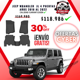 Pisos Calce Perfecto JEEP Wrangler JL años 2018 al 2022