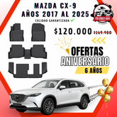 Pisos Calce Perfecto Mazda CX9 CX-9 2017 al 2025