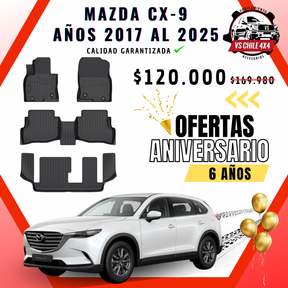 Pisos Calce Perfecto Mazda CX9 CX-9 2017 al 2025