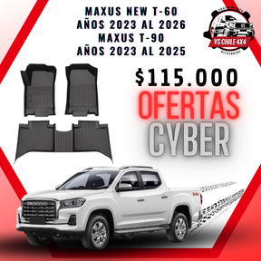 Pisos Calce Perfecto Maxus New T60 (años 2023 - 2026) Maxus T90 Doble (2023 - 2025)