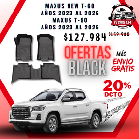 Pisos Calce Perfecto Maxus New T60 (años 2023 - 2026) Maxus T90 Doble (2023 - 2025)
