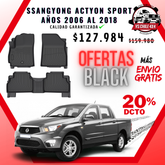 Pisos Calce Perfecto SsangYong Actyon Sport 2006 al 2018