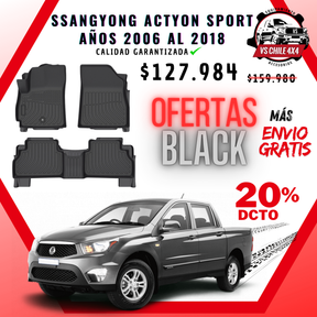 Pisos Calce Perfecto SsangYong Actyon Sport 2006 al 2018