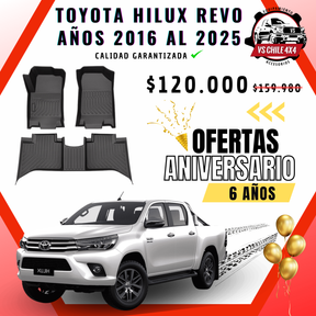 Pisos Calce Perfecto Toyota Hilux años 2016 - 2025