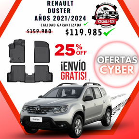 Pisos de Calce Perfecto Renault Duster (2021–2024) — TPE Premium 3D