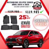 Pisos de Calce Perfecto Mitsubishi Eclipse Cross (2018–2025) — TPE 3D Premium
