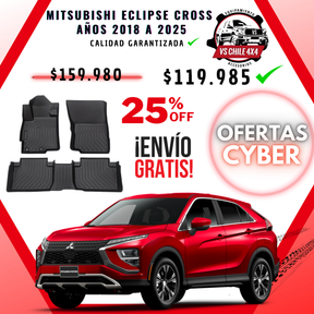 Pisos de Calce Perfecto Mitsubishi Eclipse Cross (2018–2025) — TPE 3D Premium