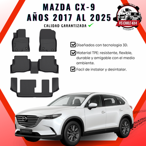 Pisos Calce Perfecto Mazda CX9 CX-9 2017 al 2025