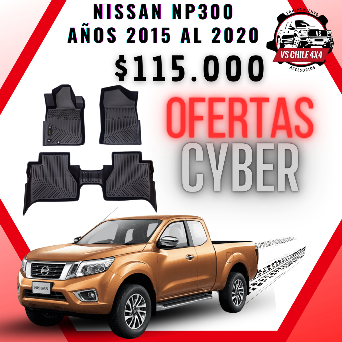 Pisos Calce Perfecto NISSAN NP300 años 2015 al 2020