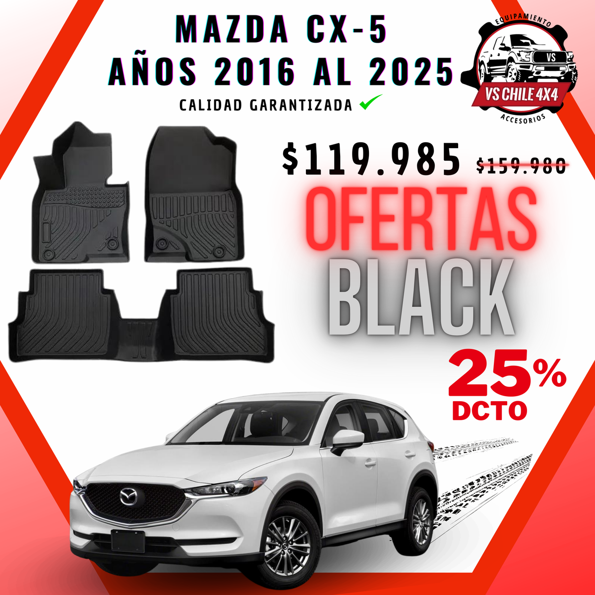 Pisos Calce Perfecto Mazda CX-5 / CX5 (2016 - 2025)