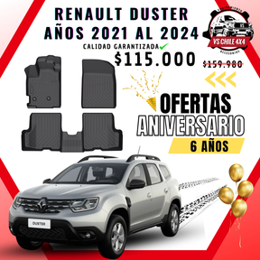 Pisos de Calce Perfecto Renault Duster (2021–2024) — TPE Premium 3D