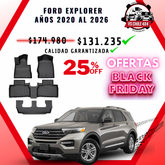 Pisos Calce Perfecto Ford Explorer 3 Corridas (2020 - 2026)