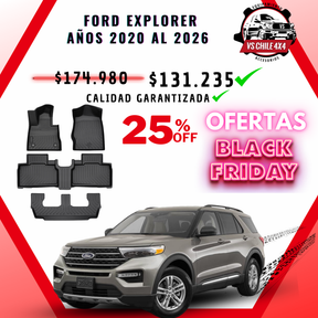 Pisos Calce Perfecto Ford Explorer 3 Corridas (2020 - 2026)