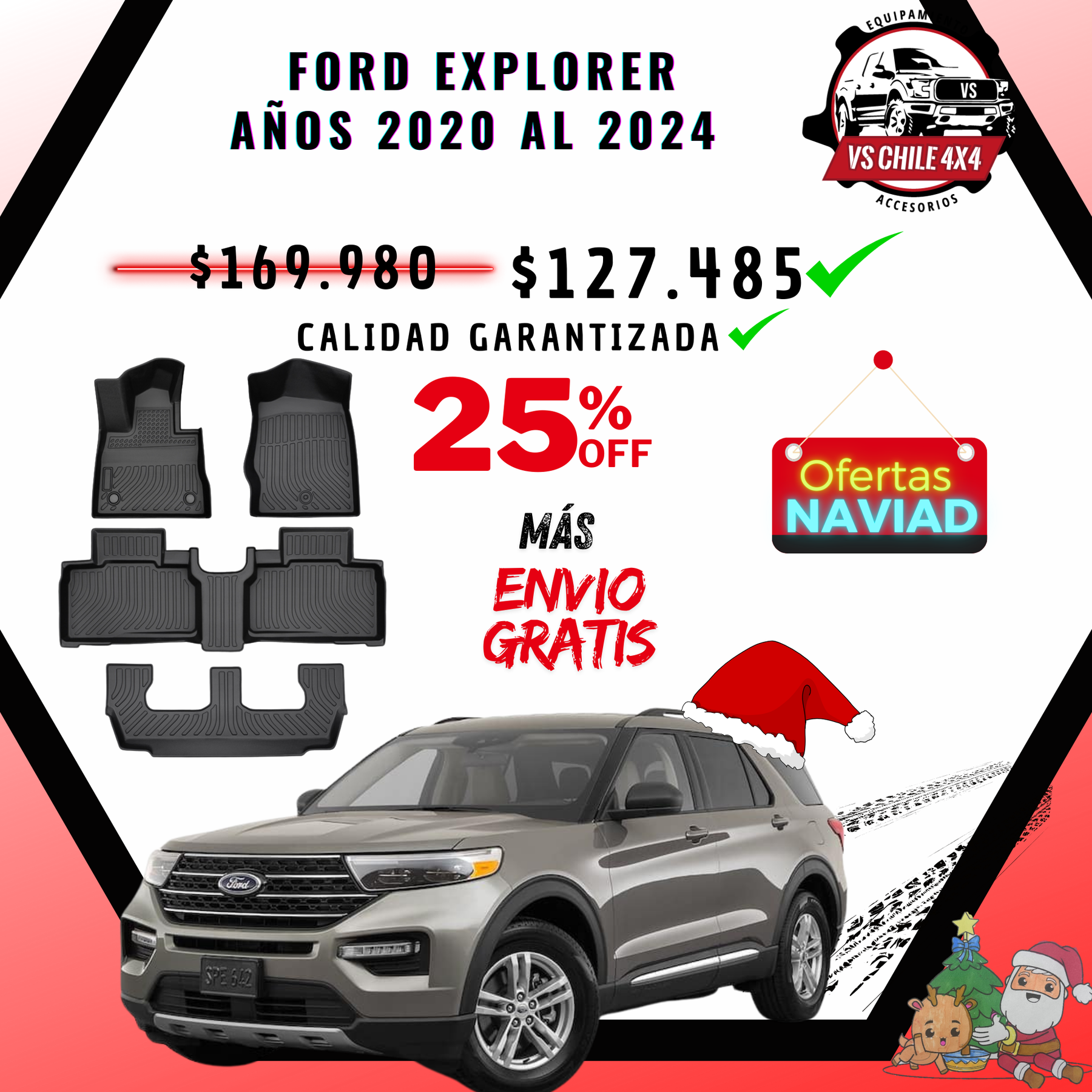 Pisos Calce Perfecto Ford Explorer Años 2020 Al 2024