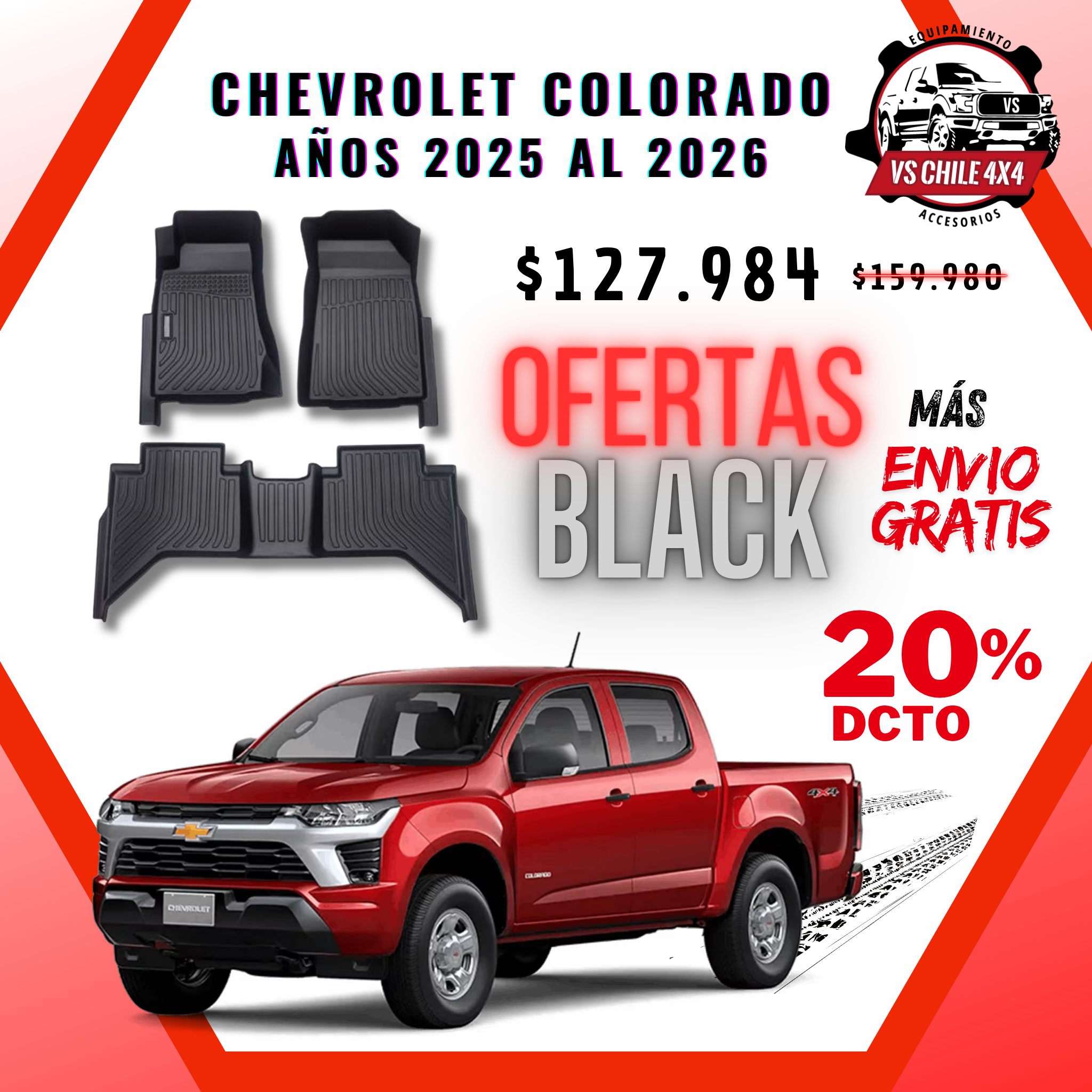 Pisos Calce Perfecto CHEVROLET COLORADO (2025 al 2026)