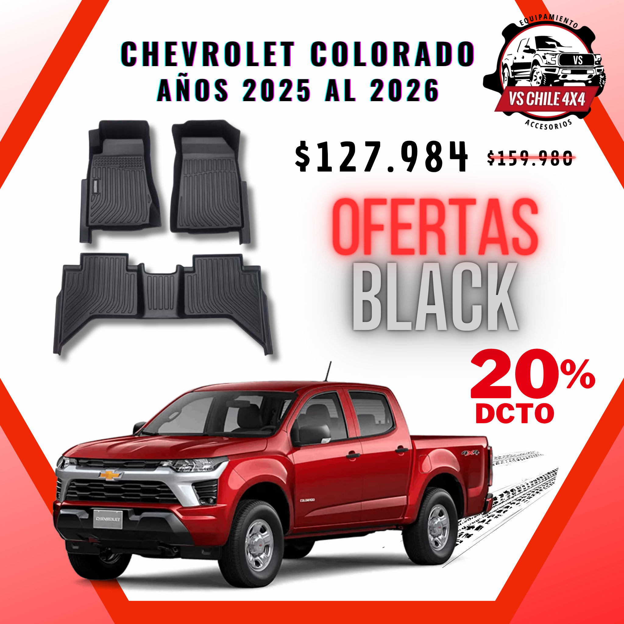 Pisos Calce Perfecto CHEVROLET COLORADO (2025 al 2026)