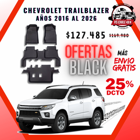 Pisos Calce Perfecto CHEVROLET TRAILBLAZER años 2016 al 2026