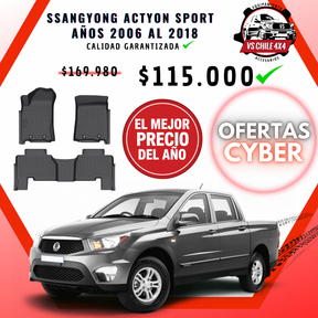 Pisos Calce Perfecto SsangYong Actyon Sport 2006 al 2018
