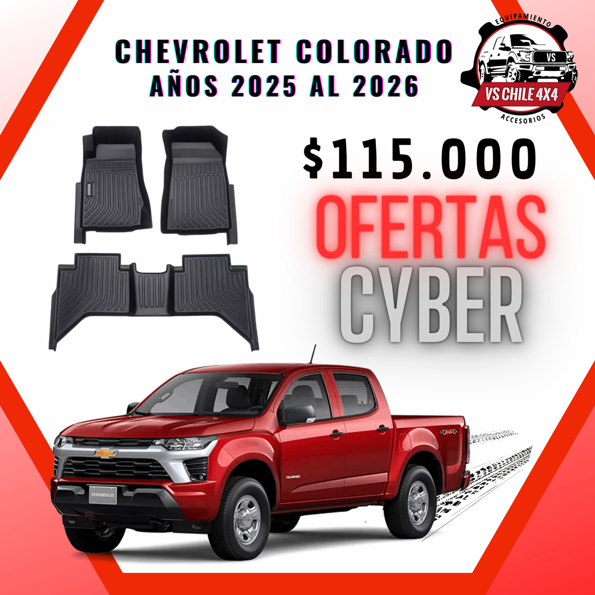 Pisos Calce Perfecto CHEVROLET COLORADO (2025 al 2026)