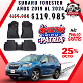 Pisos Calce Perfecto Subaru Forester Años 2019 Al 2024
