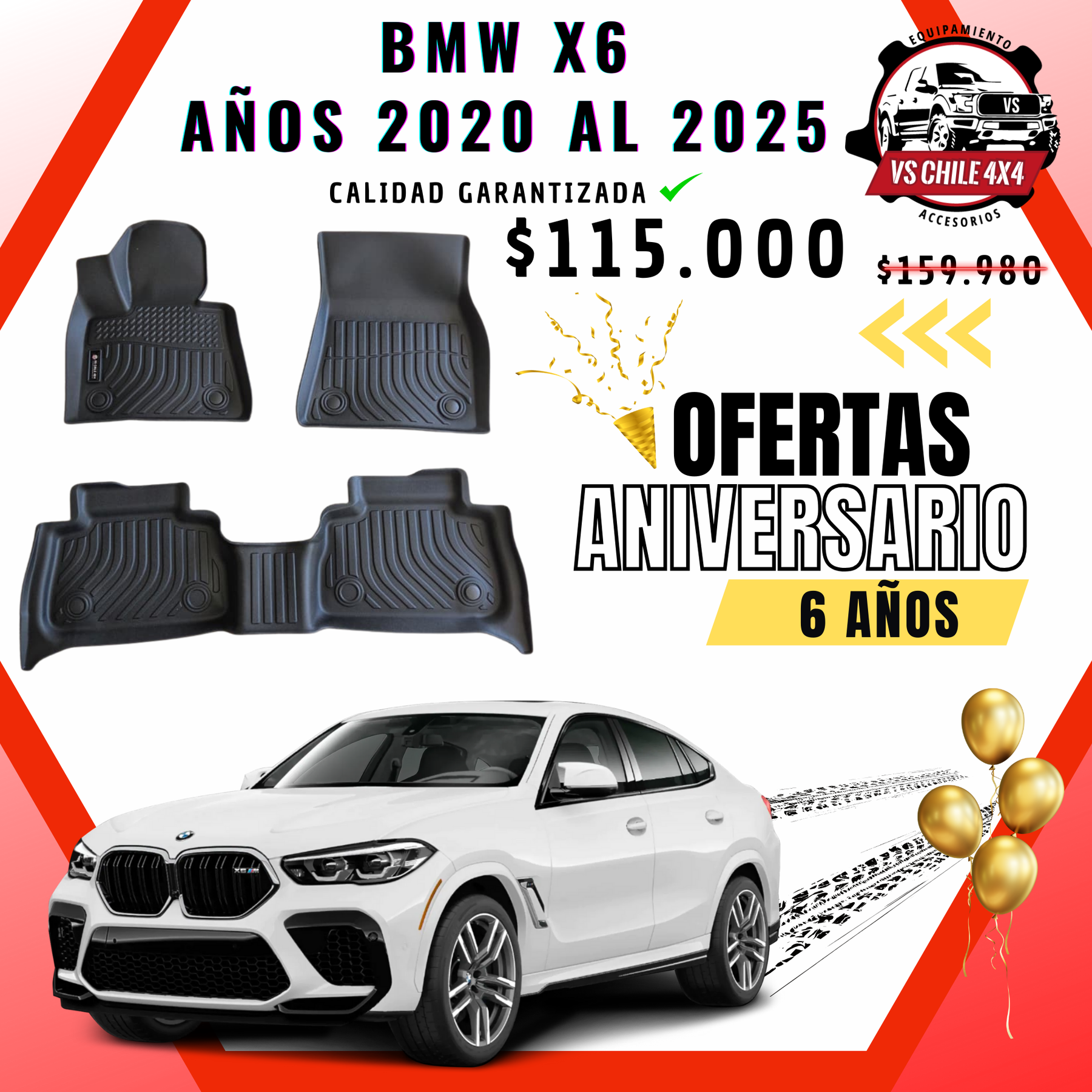 Pisos Calce Perfecto BMW X6 (2020 - 2025)