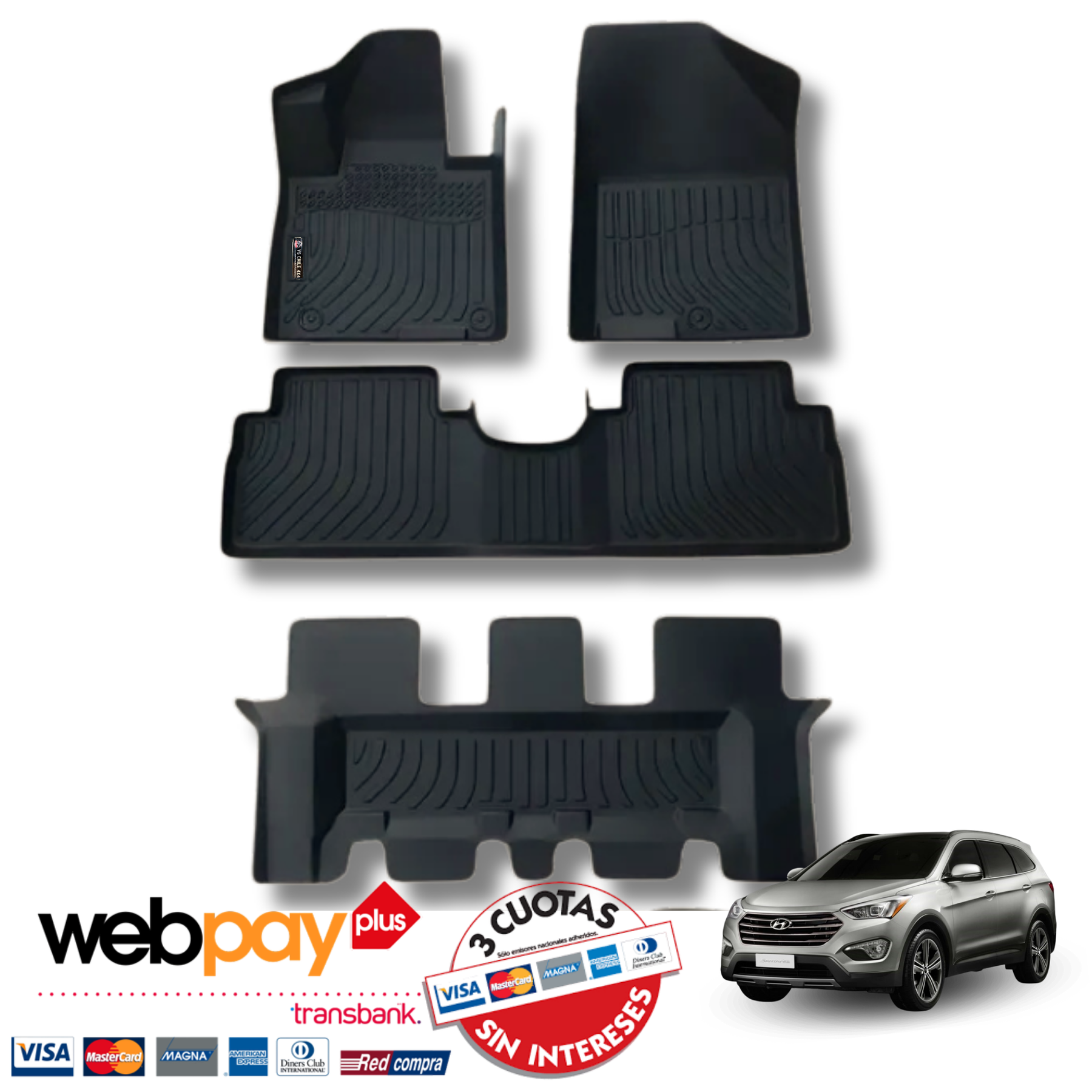 Pisos Calce Perfecto HYUNDAI SANTA FE (2013 - 2018)