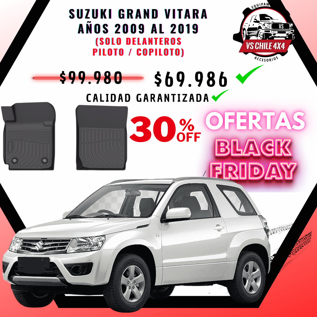 Suzuki Grand Vitara años 2009 al 2019 (solo delanteros)