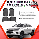 Pisos Calce Perfecto Toyota Hilux años 2016 - 2025