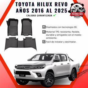 Pisos Calce Perfecto Toyota Hilux años 2016 - 2025
