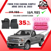 Pisos Calce Perfecto Ford f150 Cabina Simple años 2015 al 2022