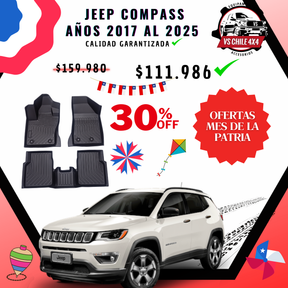 Pisos Calce Perfecto JEEP Compass 2017 al 2025