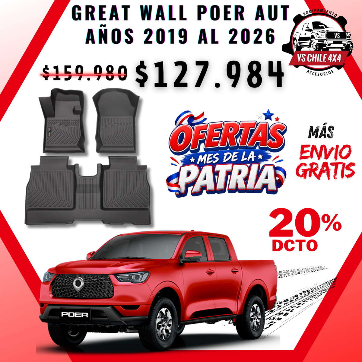 Pisos Calce Perfecto GREAT WALL POER AUTOMATICA años 2019 al 2026